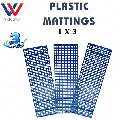 1x3 Blue Plastic Matting Durable Livestock Flooring Non Slip Easy Clean