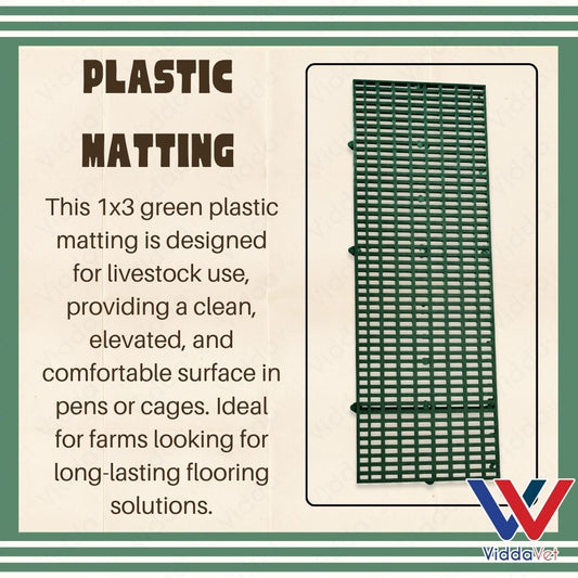 1x3 Heavy Duty Yellow Plastic Matting for Piglets Poultry Cage Flooring