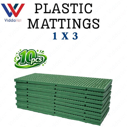 1x3 Heavy Duty Yellow Plastic Matting for Piglets Poultry Cage Flooring
