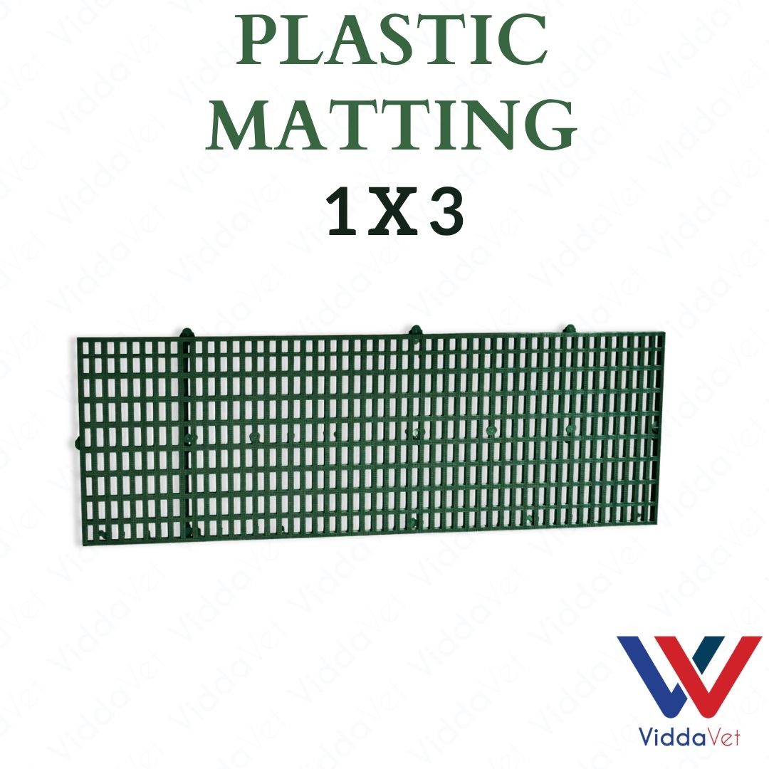 1x3 Heavy Duty Yellow Plastic Matting for Piglets Poultry Cage Flooring