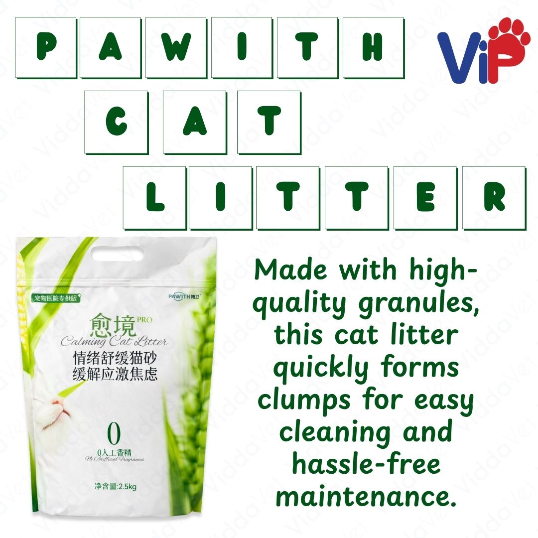 2.5kg Pawith Cat Litter Gentle on Paws Odor Control Fast Clumping Cat Sand