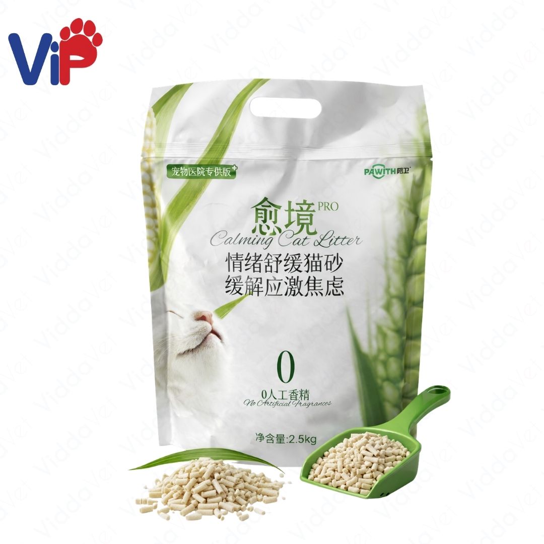 2.5kg Pawith Cat Litter Gentle on Paws Odor Control Fast Clumping Cat Sand