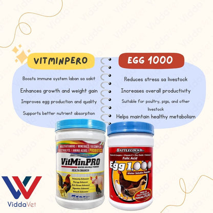 1KG VitmPro 1KG Egg 1000 Livestock Supplement for Faster Growth and Health