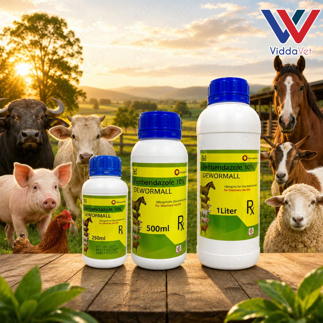 Fenbendazole 10% Dewormall Livestock Oral Dewormer for Farm Animals