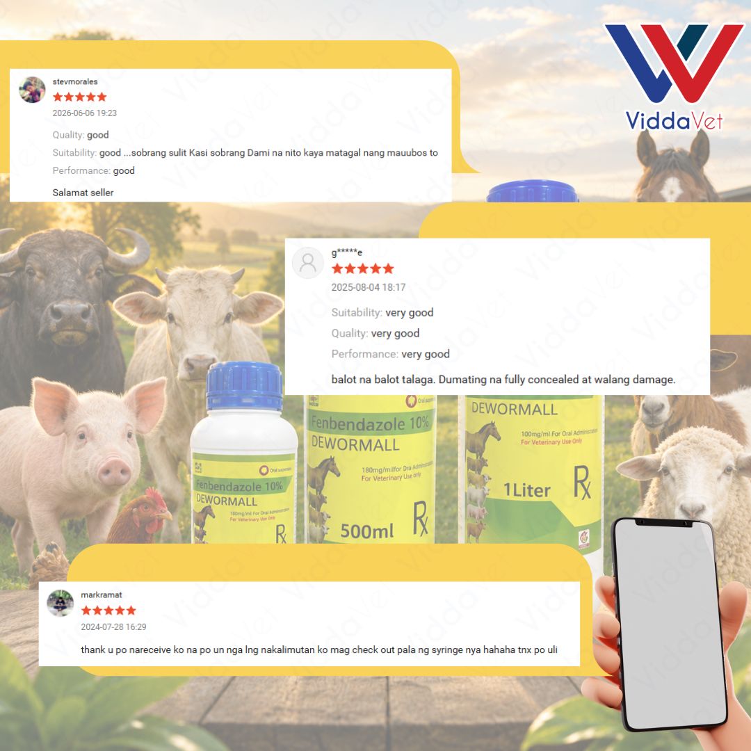 Fenbendazole 10% Dewormall Livestock Oral Dewormer for Farm Animals