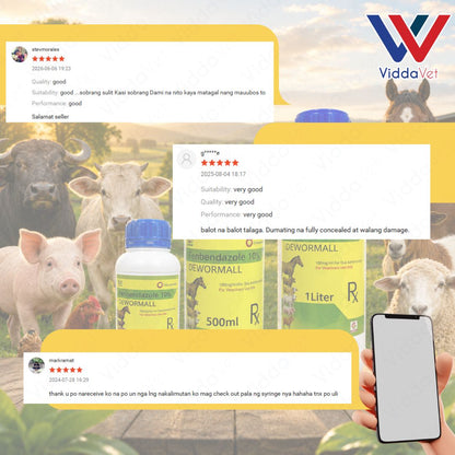 Fenbendazole 10% Dewormall Livestock Oral Dewormer for Farm Animals