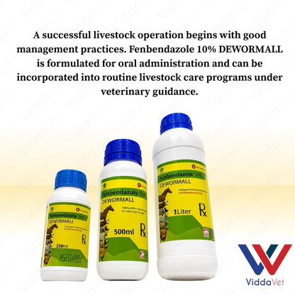Fenbendazole 10% Dewormall Livestock Oral Dewormer for Farm Animals