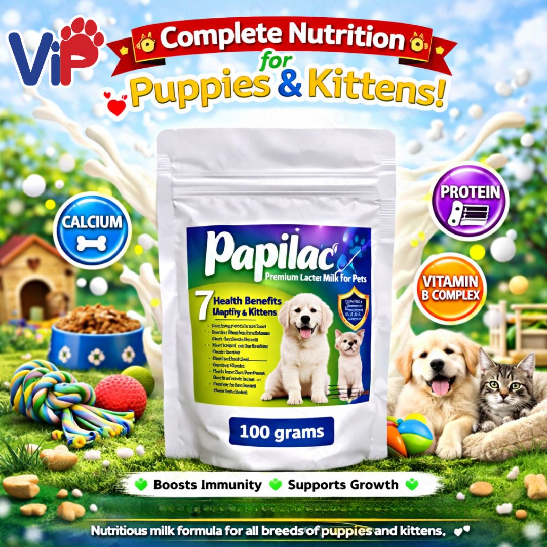 Papilac Complete Milk Formula Puppies Kittens Available 100g 500g 200g 1kg Pack