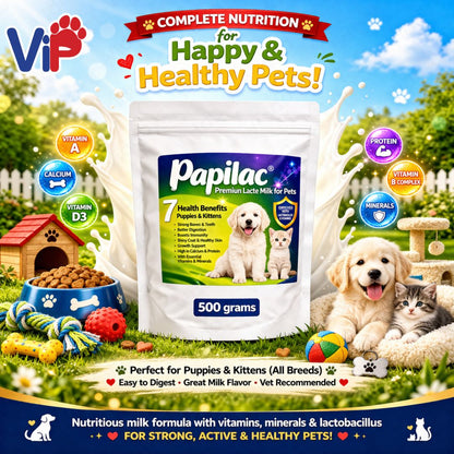 Papilac Complete Milk Formula Puppies Kittens Available 100g 500g 200g 1kg Pack