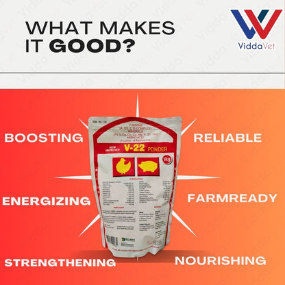 V22 1KG Animal Vitamin Supplement For Poultry And Farm Livestock