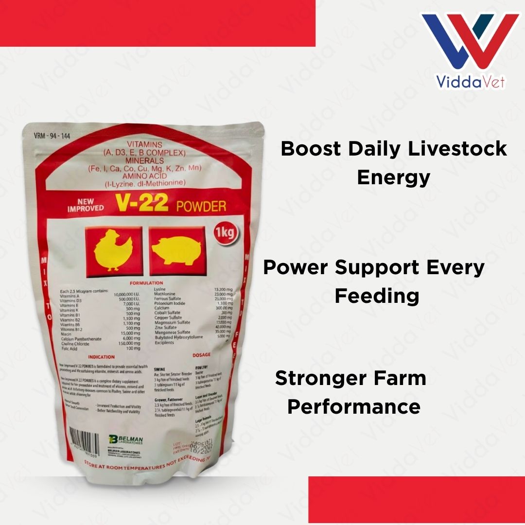 V22 1KG Animal Vitamin Supplement For Poultry And Farm Livestock