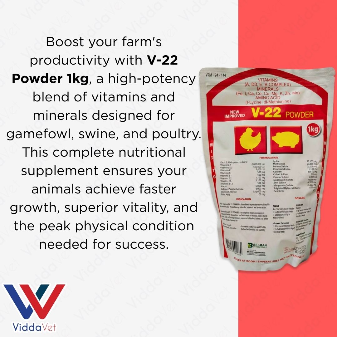 V22 1KG Animal Vitamin Supplement For Poultry And Farm Livestock