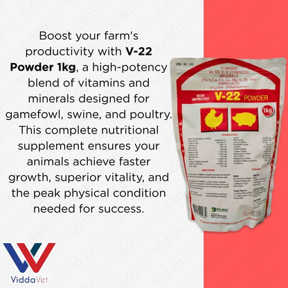 V22 1KG Animal Vitamin Supplement For Poultry And Farm Livestock