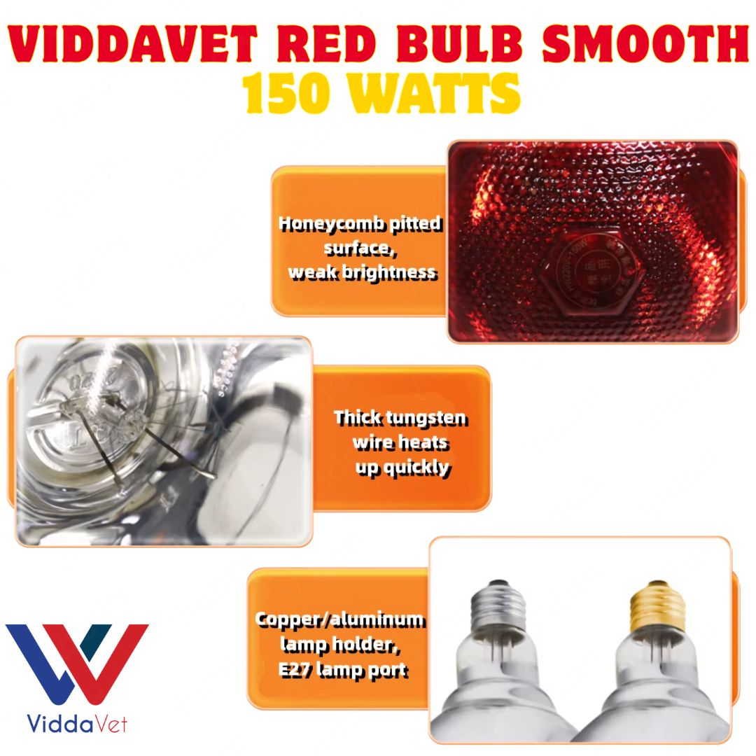 Red Bulb Smooth 150W Heat Lamp