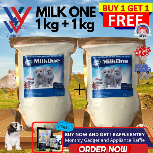 [BUY1 Get1] Milk One goat's milk for pets cats dog puppy kitten dog milk cat milk 1kg + 1kg VIDDAVET