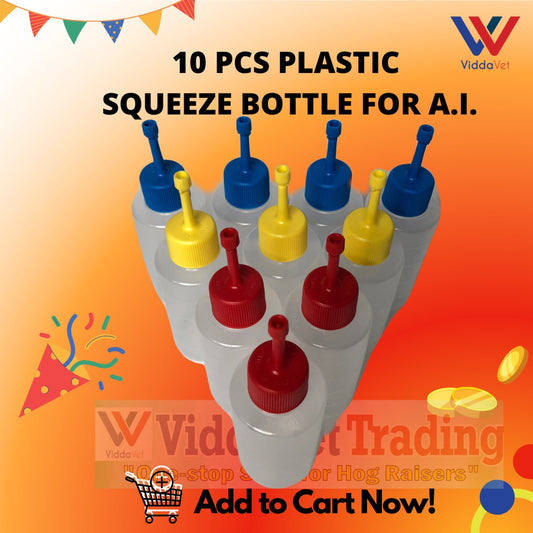 Viddavet-Plastic Squeeze Bottle for pig 10pcs/pack