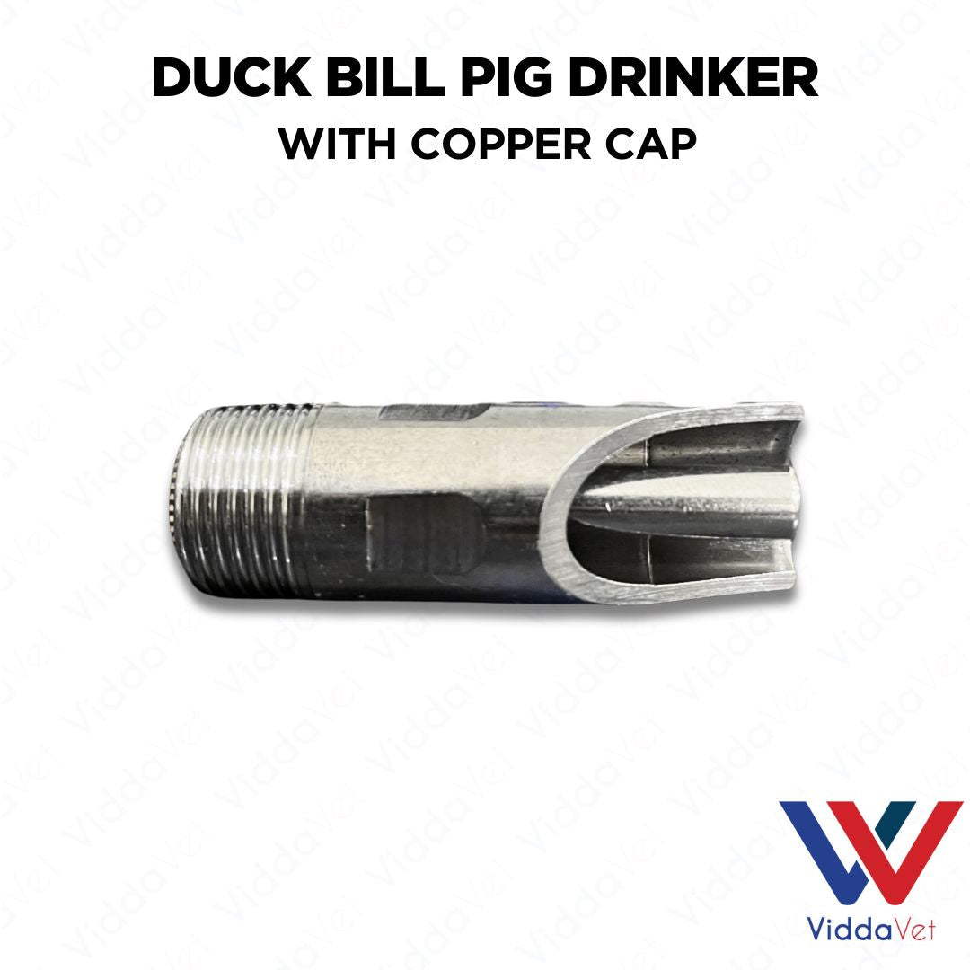Duck Bill Pig Nipple Drinker Copper Cap Stainless Steel Leak Free