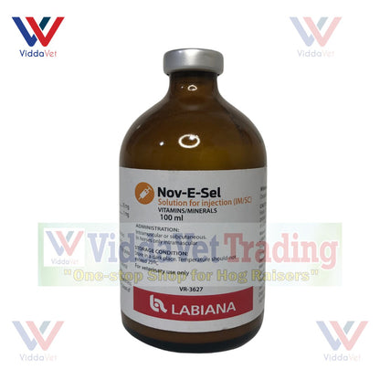 Nov E Sel Inj. Vitamin E + Selenium 100mL for animals pets livestock