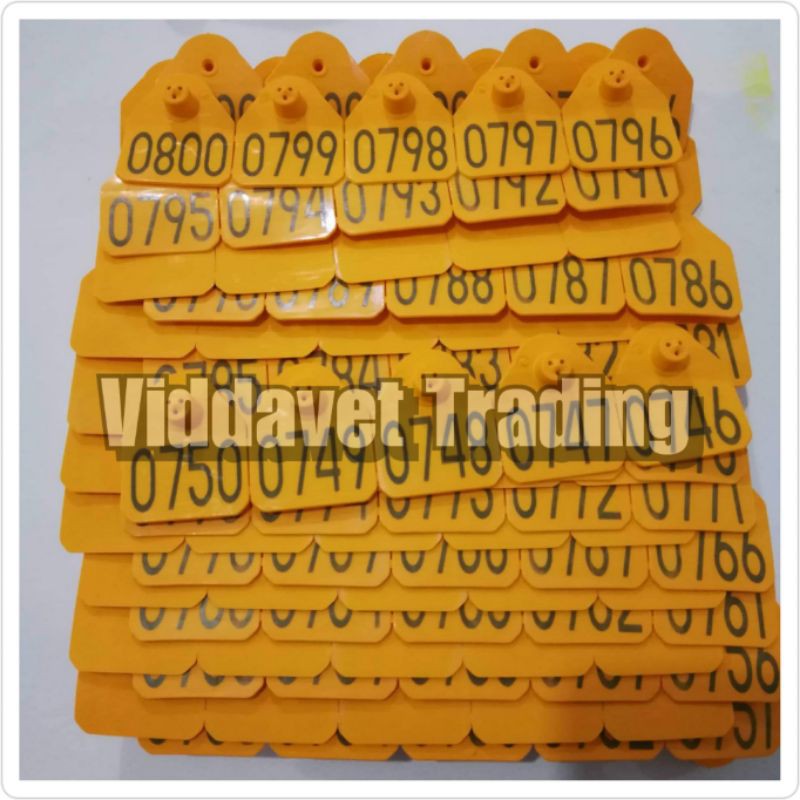 Ear Tag with number front and back for sow/gilt/cattle/goat