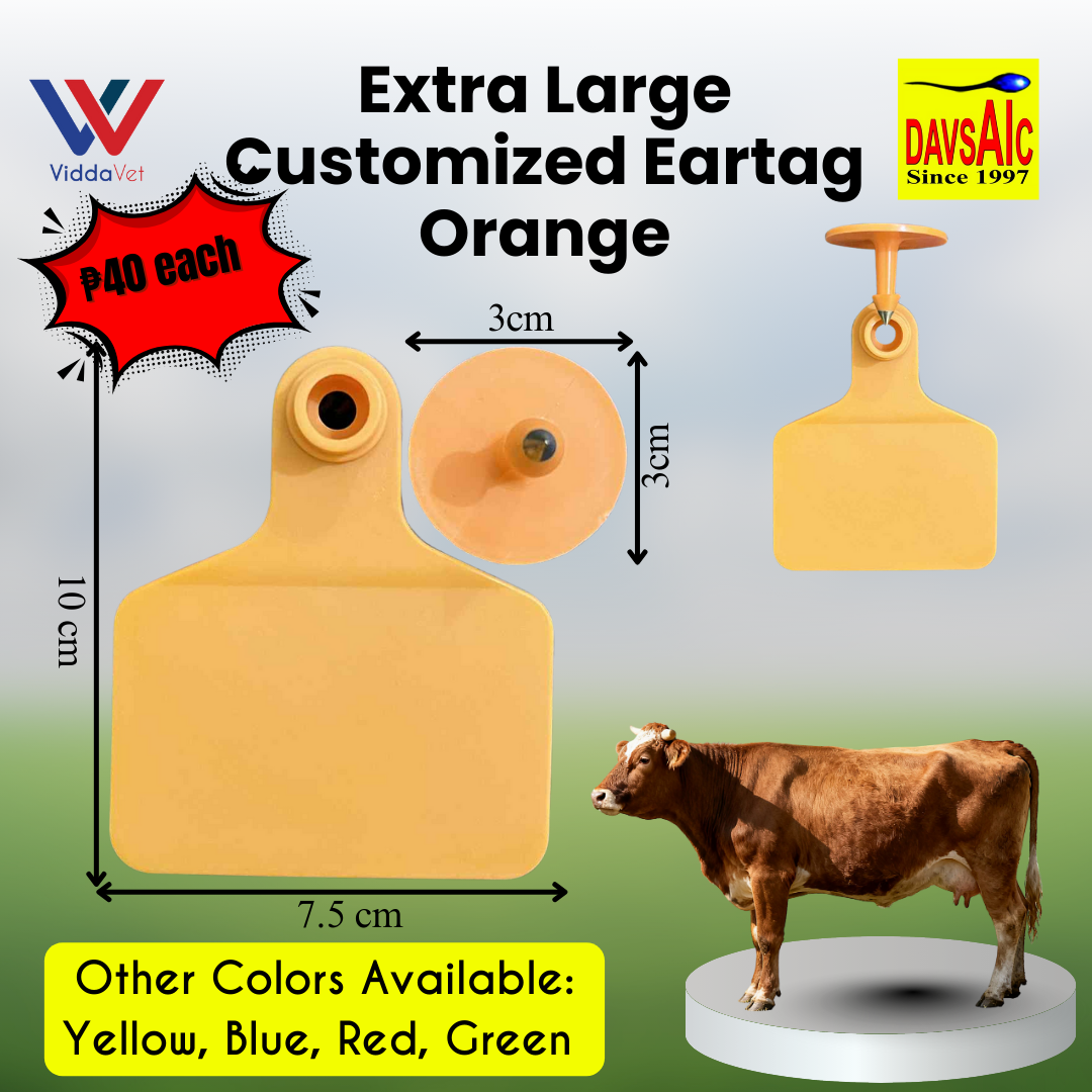 Customized Eartag Round, Small, Medium, Large, Extra Large for Pigs, Sheep & Cattle