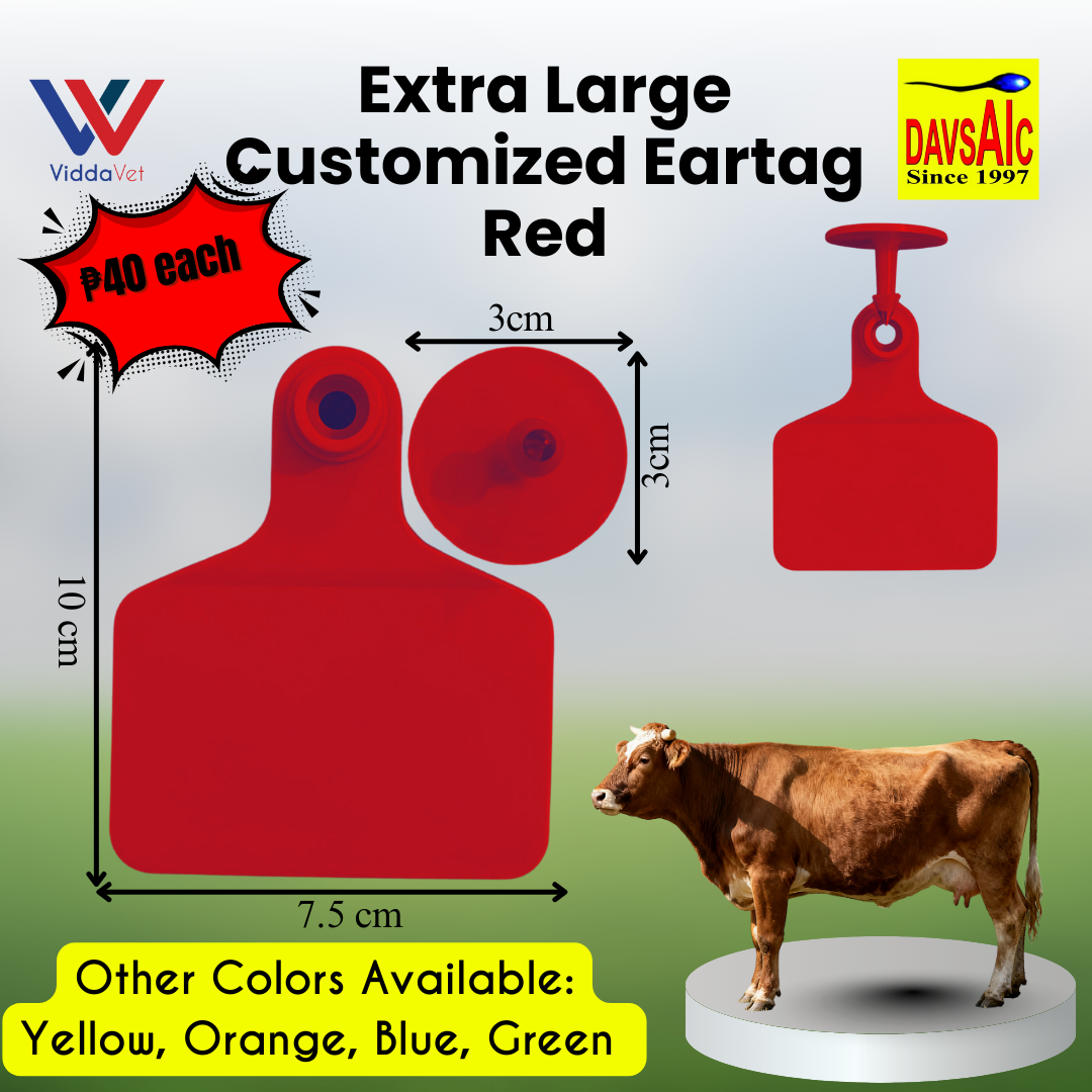 Customized Eartag Round, Small, Medium, Large, Extra Large for Pigs, Sheep & Cattle