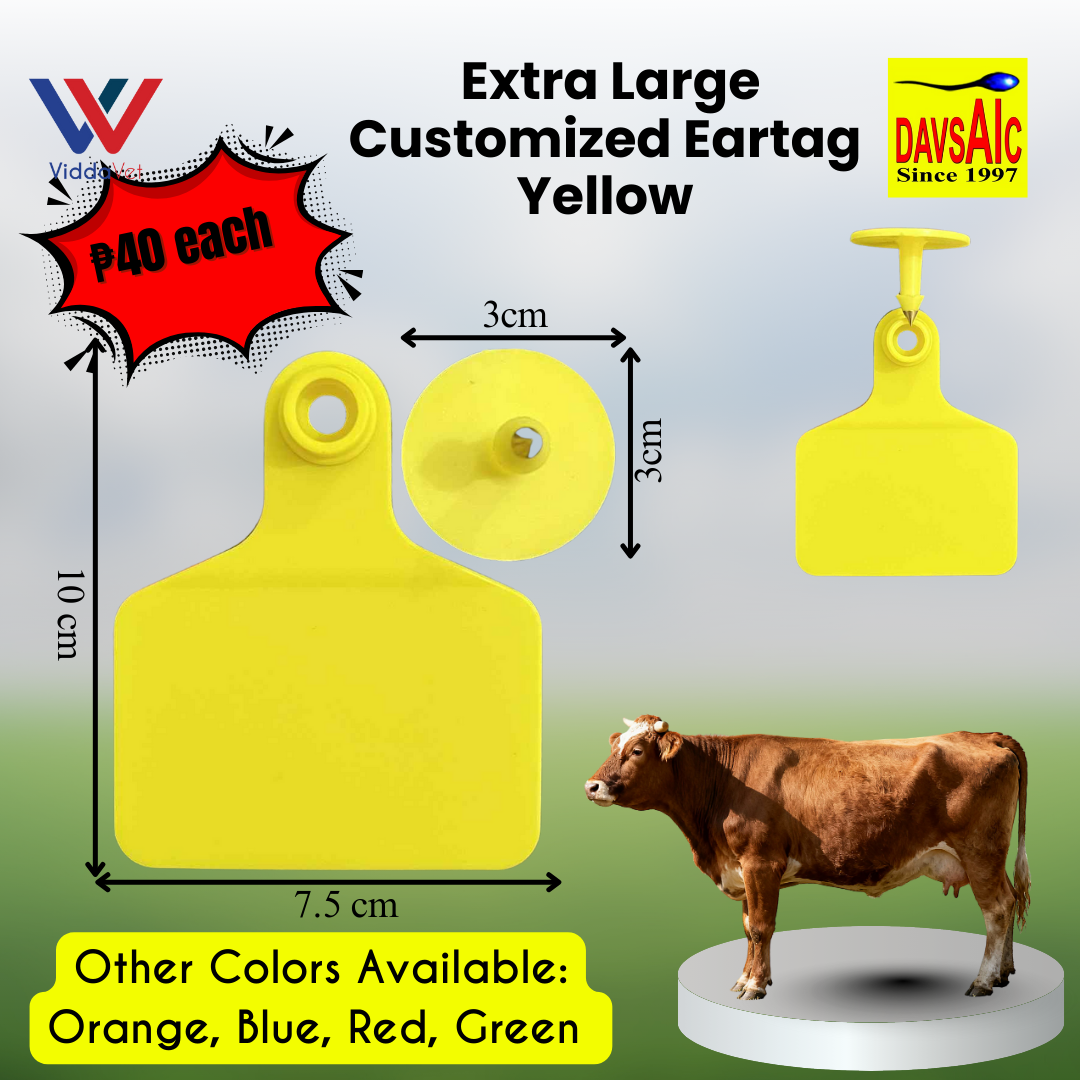 Customized Eartag Round, Small, Medium, Large, Extra Large for Pigs, Sheep & Cattle