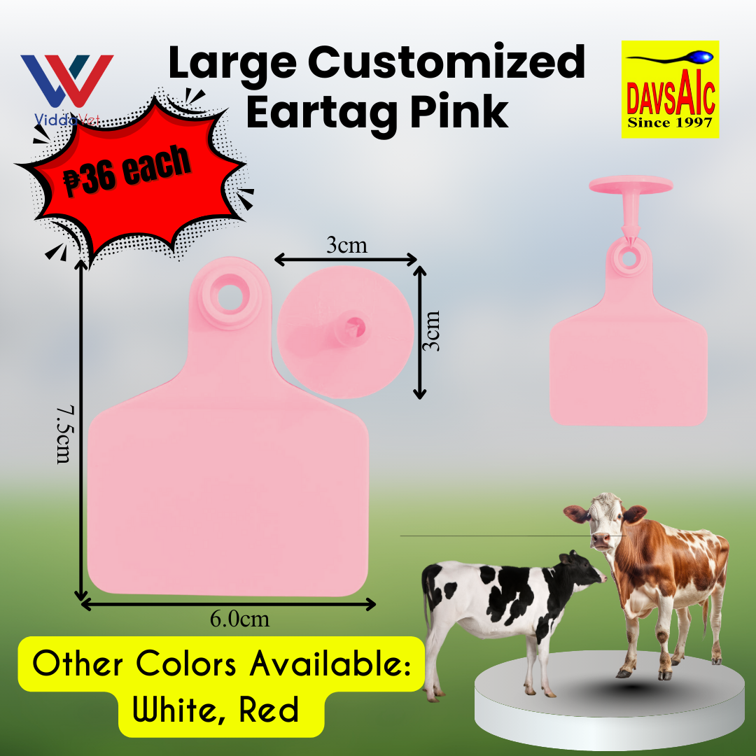 Customized Eartag Round, Small, Medium, Large, Extra Large for Pigs, Sheep & Cattle