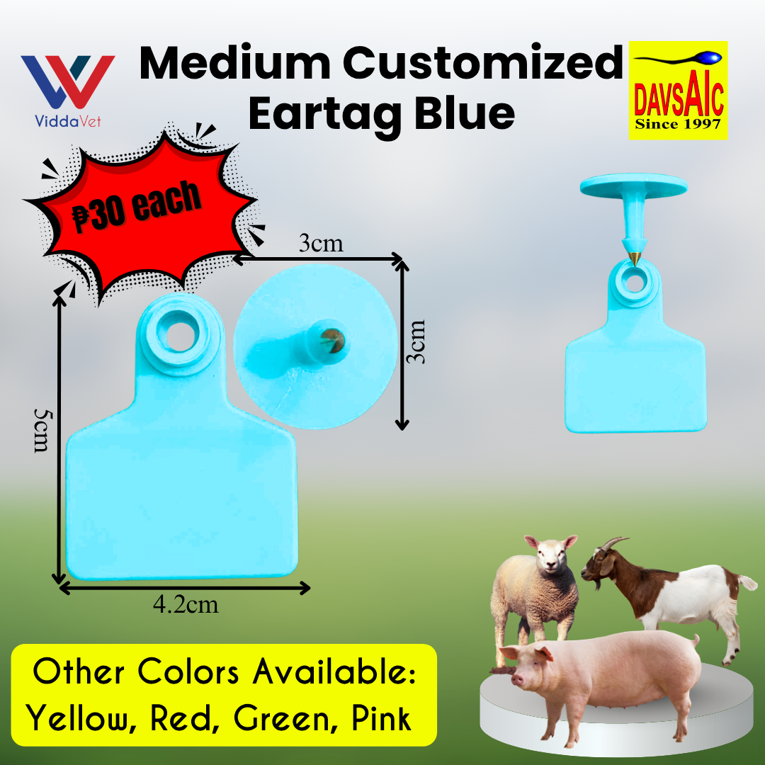 Customized Eartag Round, Small, Medium, Large, Extra Large for Pigs, Sheep & Cattle