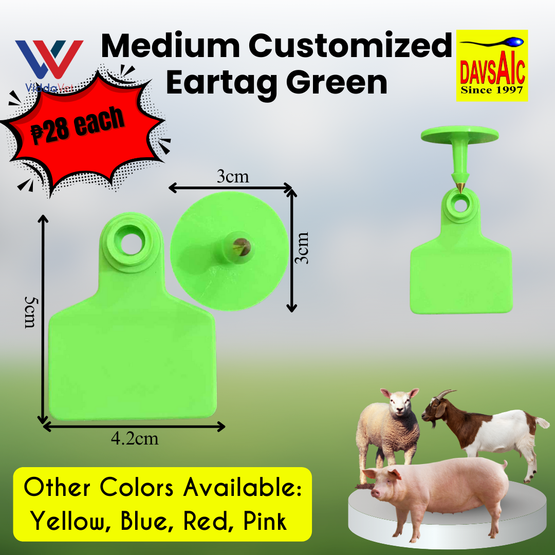 Customized Eartag Round, Small, Medium, Large, Extra Large for Pigs, Sheep & Cattle