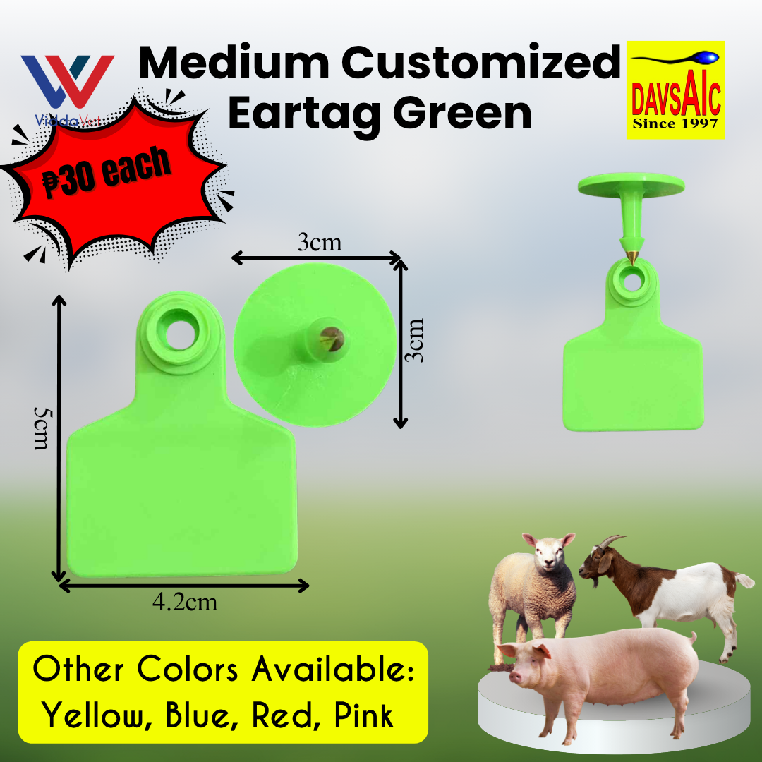 Customized Eartag Round, Small, Medium, Large, Extra Large for Pigs, Sheep & Cattle