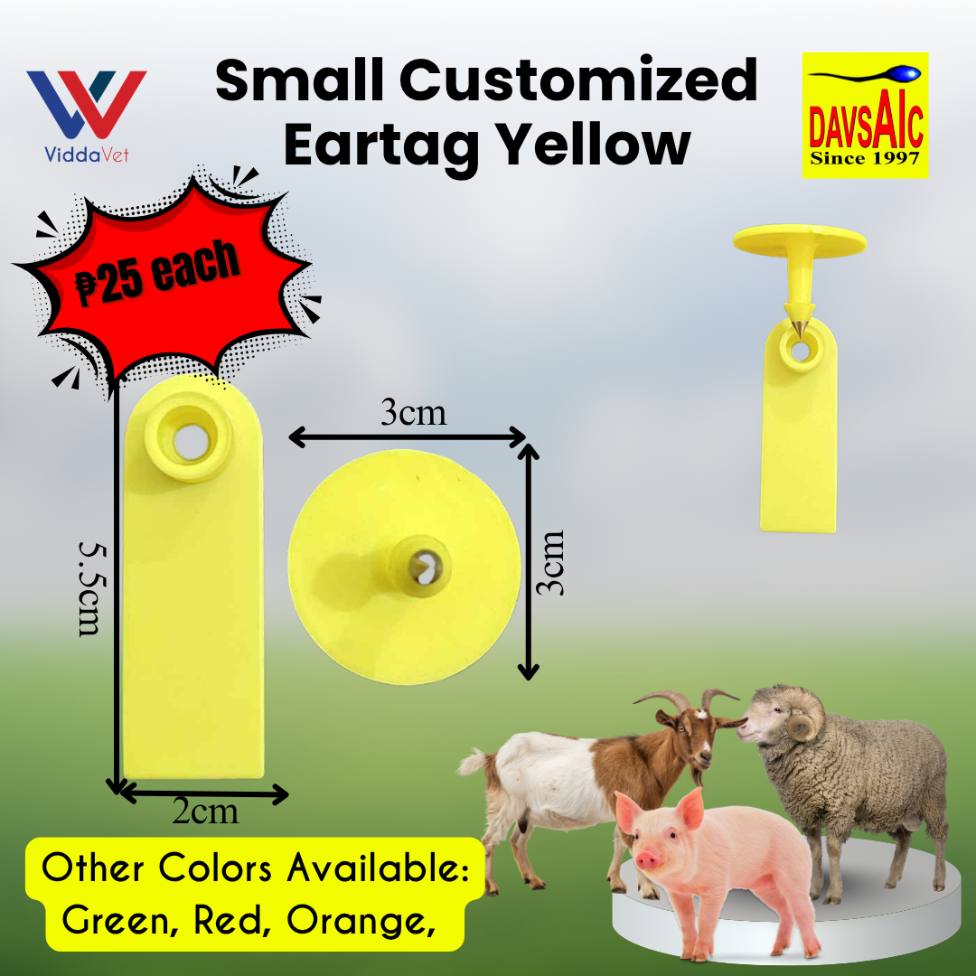 Customized Eartag Round, Small, Medium, Large, Extra Large for Pigs, Sheep & Cattle