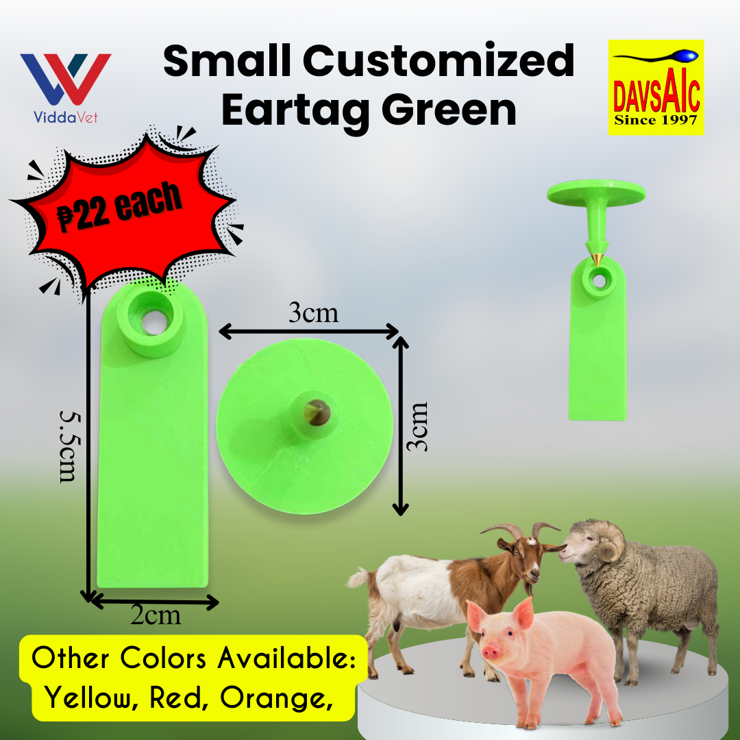 Customized Eartag Round, Small, Medium, Large, Extra Large for Pigs, Sheep & Cattle