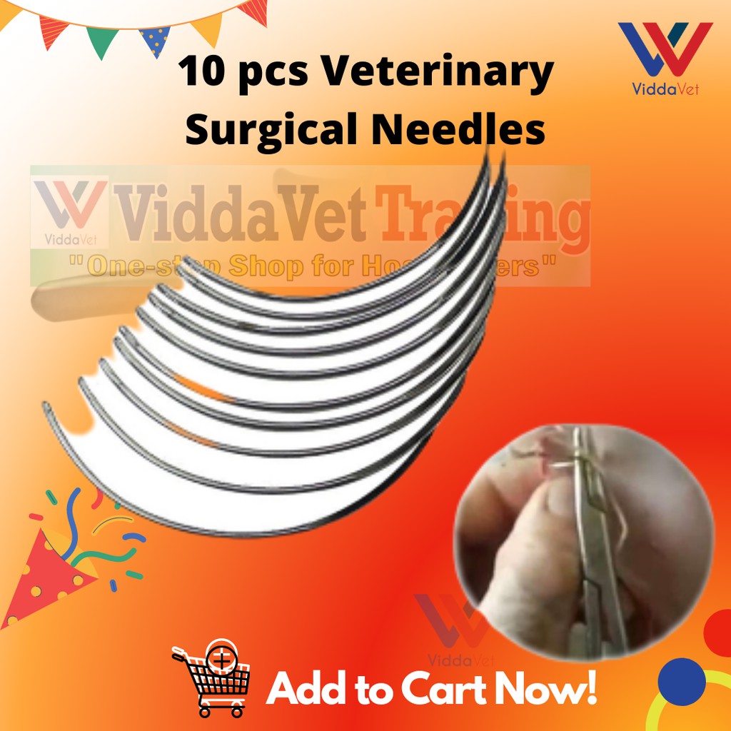 Veterinary Surgical Needles 10pcs