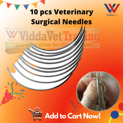 Veterinary Surgical Needles 10pcs