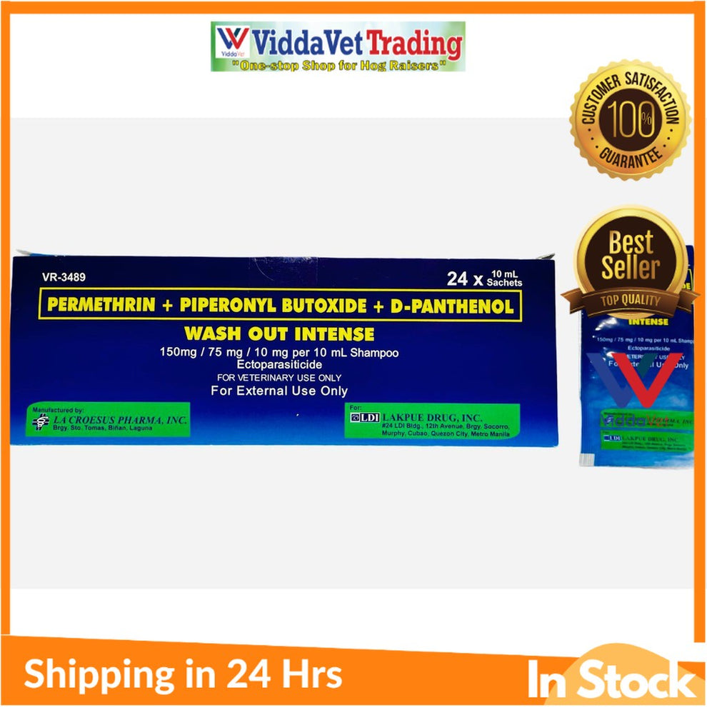 Wash Out Intense Shampoo 10ml - Anti-Parasitic Lice & Mite Treatment ...