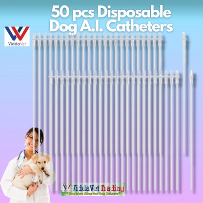 Disposable Artificial Insemination Dog Catheter 50pcs