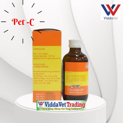 Pet-C Vitamin C 120ml/60mL