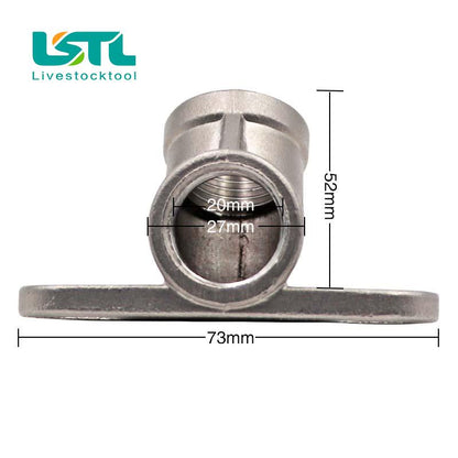 Stainless Elbow Connector Drinker 45 Degrees