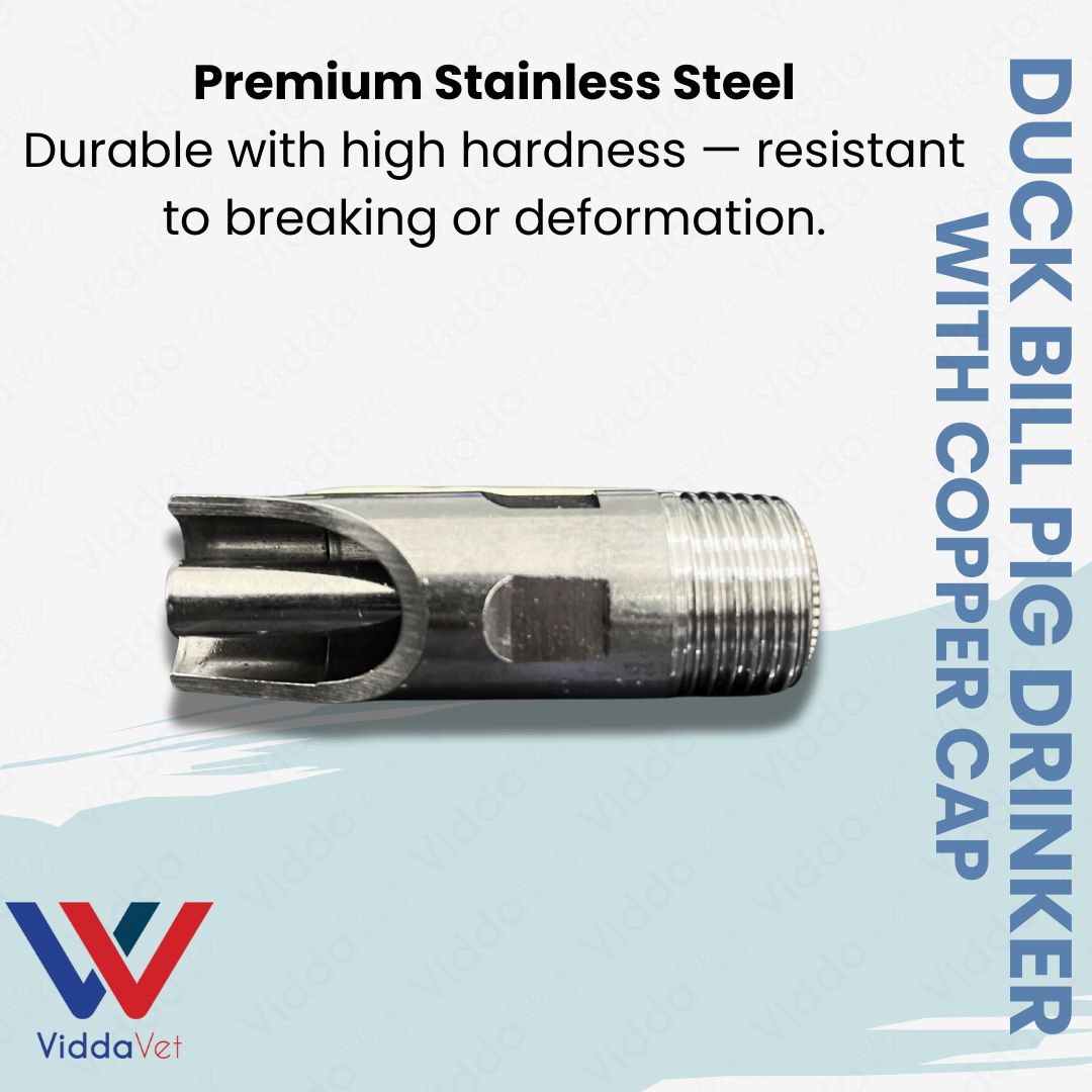 Duck Bill Pig Nipple Drinker Copper Cap Stainless Steel Leak Free