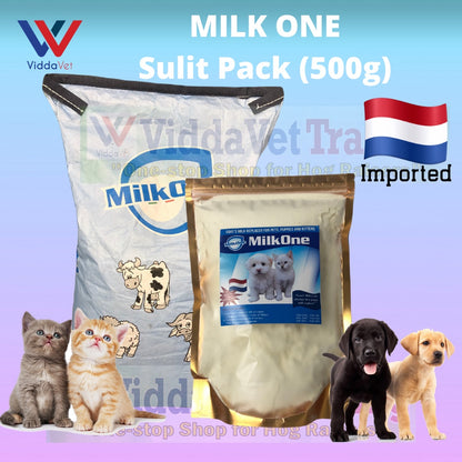 [Sulit Pack] 500 grams Milk One Goats Milk Replacer for pets puppies puppy cats dogs goat milk 500-g