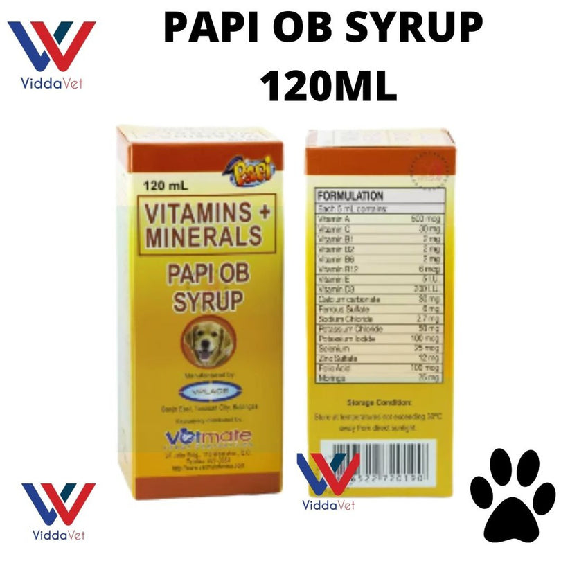 Papi OB Syrup 120ML - Pregnancy & Lactation Support for Pets | Viddavet ...