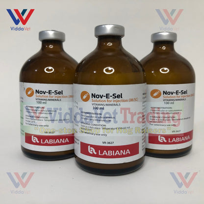 Nov E Sel Inj. Vitamin E + Selenium 100mL for animals pets livestock