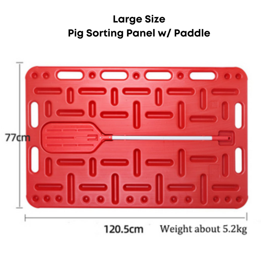 Pig Sorting Panel with Paddle (Small/Medium/Large)
