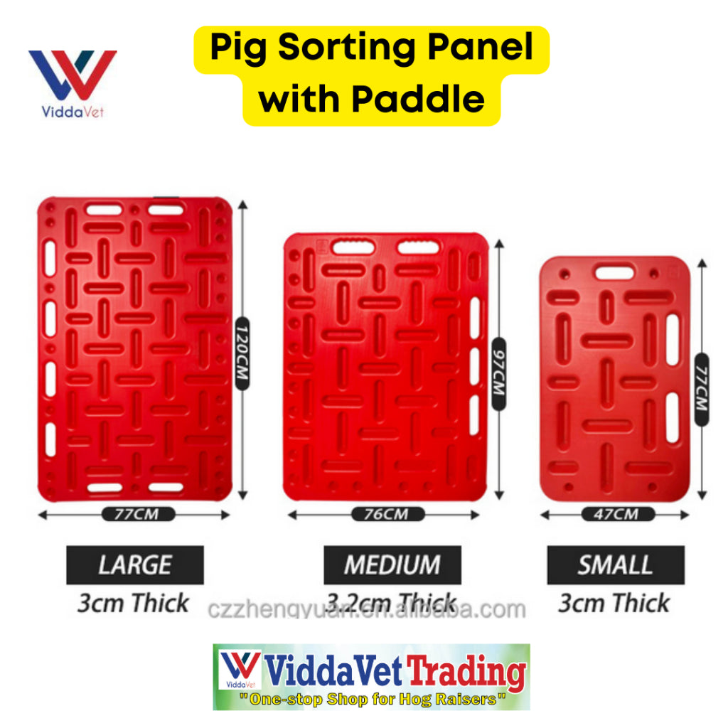 Pig Sorting Panel with Paddle (Small/Medium/Large)