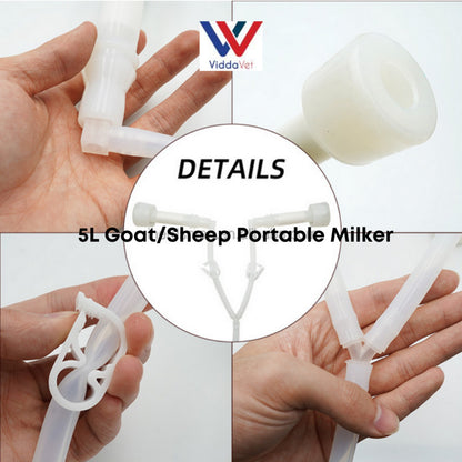 Goat Milking Machine Automatic Vacuum Pump Milker 5L