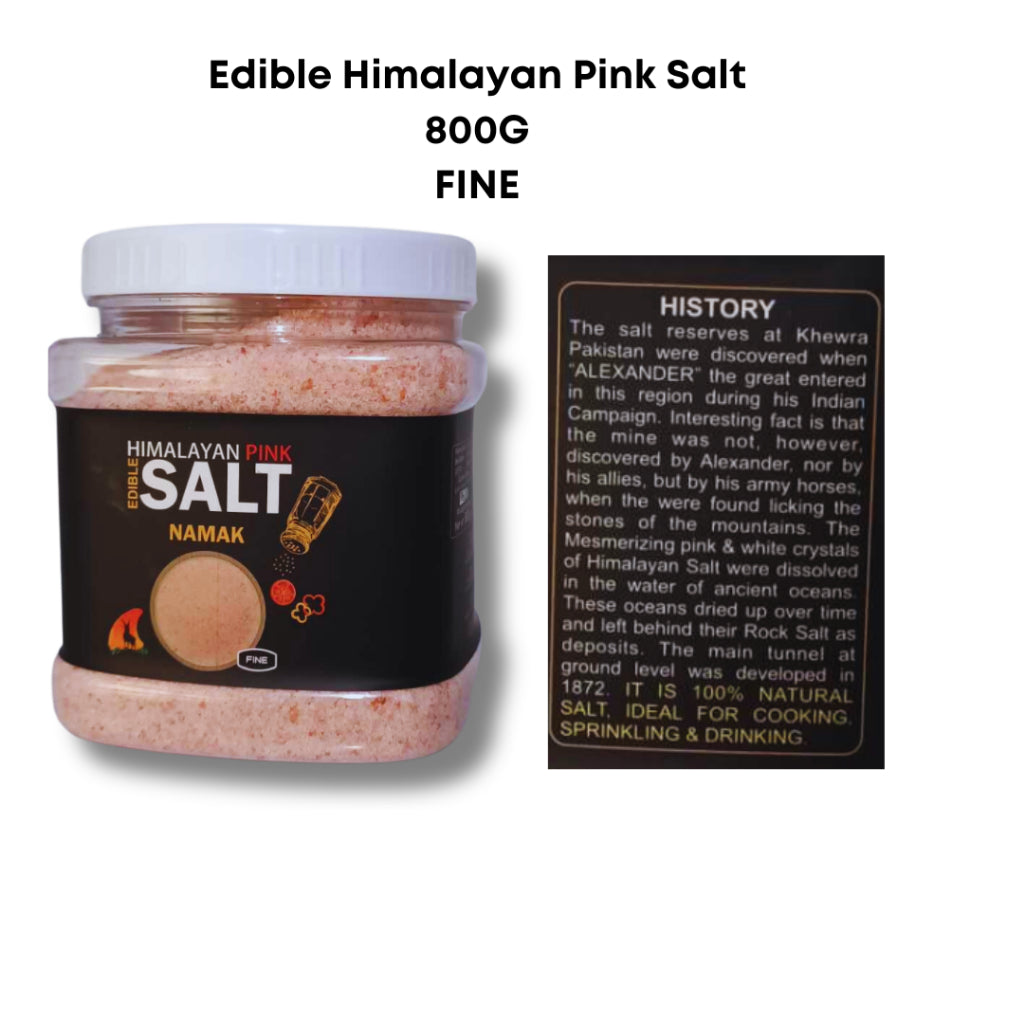 Edible Himalayan Fine Pink Salt 800g