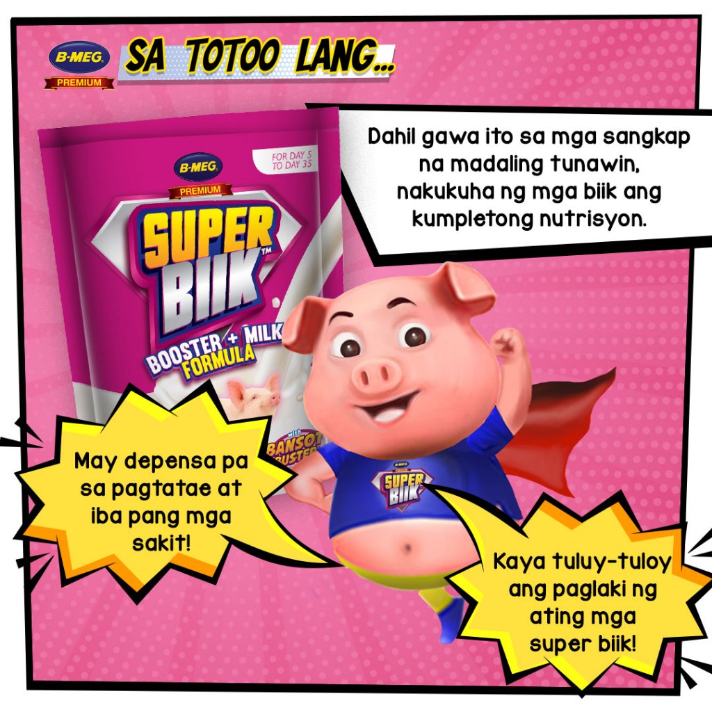 Piglet Plastic Feeder with B Meg Super Biik Booster Milk