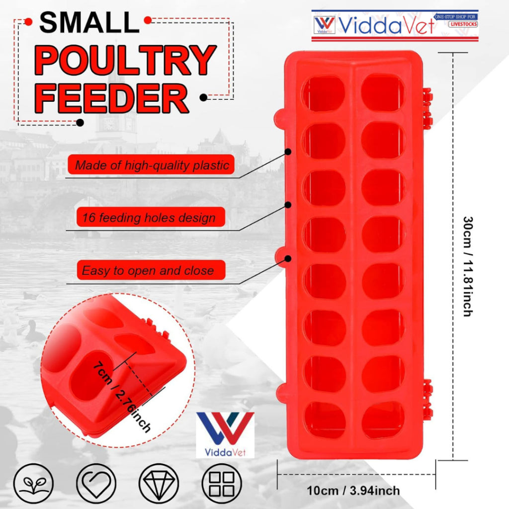 Plastic Flip-top Bird Feeder 16 Holes