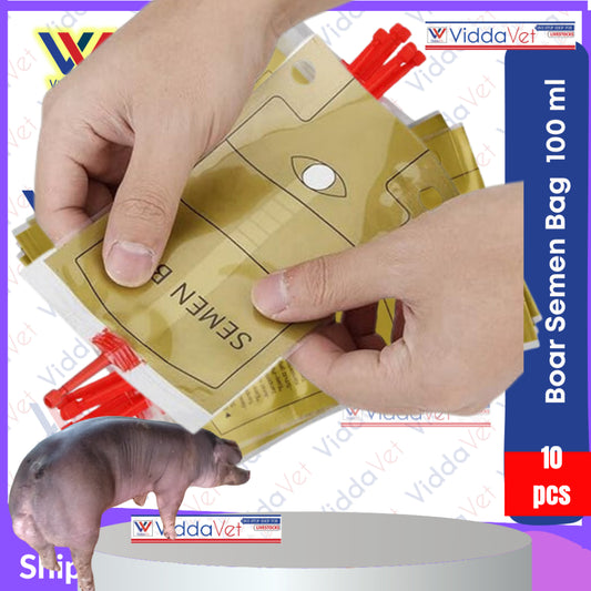 Pig Artificial Insemination Bag 100ML Boar Semen Collection 10pcs
