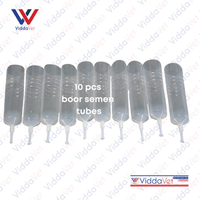 Boar Semen Transparent Tube 100ml 10pcs